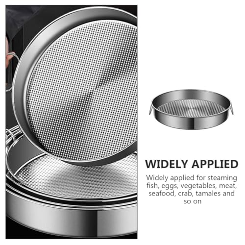 FIXOSHEE Edelstahl Dampfgarer Einsatz mit Konvexen Punkten Langlebiges Gemüse Dampfkorb Tablett Leichter Steamer Korb für Töpfe für Verschiedene Herdarten Geeignet von FIXOSHEE