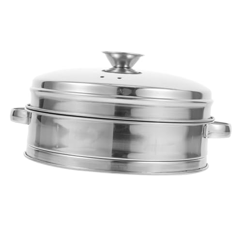 FIXOSHEE Edelstahl Dampfkorb mit Deckel und Doppelgriffen Robuster Gemüsedämpfer für Vielseitiges Dampfgaren von Fisch Meeresfrüchten Gemüse und Gedämpften Speisen Küche FIXOSHEE Edelstahl Dampfkorb mit Deckel und Doppelgriffen Robuster Gemüsedämpfer für Vielseitiges Dampfgaren von Fisch Meeresfrüchten Gemüse und Gedämpften Speisen Küche von FIXOSHEE