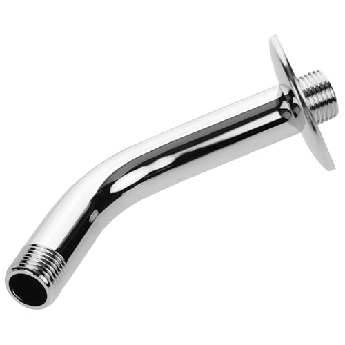 FIXOSHEE Edelstahl Duscharm mit Flansch Wandmontage Rundrohr Duschrohr Anschlussarm Langlebig und Korrosionsbeständig für Badezimmerarmaturen von FIXOSHEE