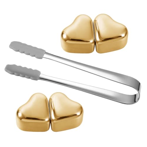 FIXOSHEE Edelstahl Eiswürfel Herzform Wiederverwendbar Kühlsteine für Whisky Getränke Small Bpa frei Leicht Zu Reinigen Geschenkset für Bar Outdoor Camping FIXOSHEE Edelstahl Eiswürfel Herzform Wiederverwendbar Kühlsteine für Whisky Getränke Small Bpa frei Leicht Zu Reinigen Geschenkset für Bar Outdoor Camping von FIXOSHEE