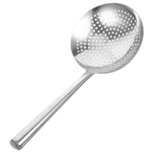 FIXOSHEE Edelstahl Sieb Löffel mit Magnet Edelstahl Küchen Seiher für Pasta Gemüse und Frittiergut Abtropflöffel für Vielseitige Küchenanwendung von FIXOSHEE