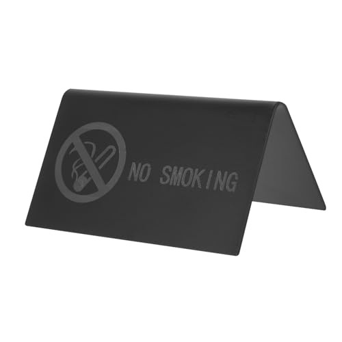 FIXOSHEE Edelstahl Tischschild Rauchverbot Schwarz Stabiles No smoking Warnschild für Restaurant Büro Stapelbares Design Geeignet für Öffentliche Nichtraucherbereiche FIXOSHEE Edelstahl Tischschild Rauchverbot Schwarz Stabiles No smoking Warnschild für Restaurant Büro Stapelbares Design Geeignet für Öffentliche Nichtraucherbereiche von FIXOSHEE