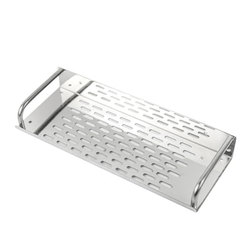 FIXOSHEE Edelstahl Wandregal Badezimmer Aufbewahrungsrack Hohlraum Design Rostfrei Große Kapazität Platzsparend Vielseitig für Shampoo Duschgel Gewürze Geeignet für Küche und Bad Einfache FIXOSHEE Edelstahl Wandregal Badezimmer Aufbewahrungsrack Hohlraum Design Rostfrei Große Kapazität Platzsparend Vielseitig für Shampoo Duschgel Gewürze Geeignet für Küche und Bad Einfache von FIXOSHEE