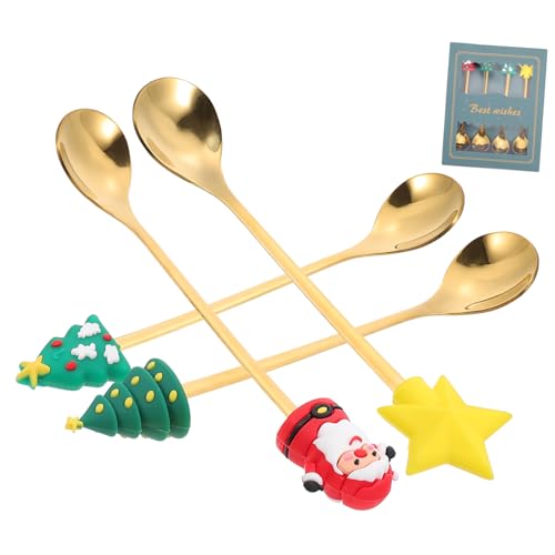FIXOSHEE Edelstahl Weihnachtslöffel Teilig Multifunktionale Kuchenscoops mit Weihnachtsbaum Design Langlebig Komfortabler Griff für Dessert Eis Kaffee Tee und Festliche Partys FIXOSHEE Edelstahl Weihnachtslöffel Teilig Multifunktionale Kuchenscoops mit Weihnachtsbaum Design Langlebig Komfortabler Griff für Dessert Eis Kaffee Tee und Festliche Partys von FIXOSHEE