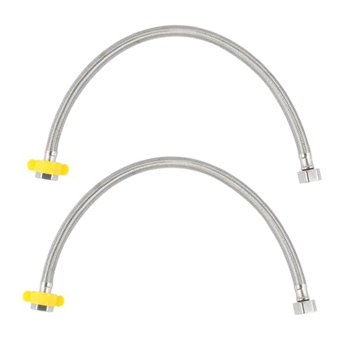 FIXOSHEE Edelstahlflexibler Wasserzulaufschlauch Edelstahl Gewinde Flexschlauch für Badezimmerarmatur Toilette Küchenwaschbecken mit Hoher Flexibilität und Rostschutz von FIXOSHEE