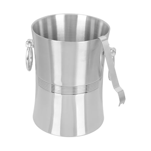 FIXOSHEE Eiseimer Doppelwandiger Weinkühler für Bar und Ktv Eleganter und Funktionaler Eisbehälter mit Tragegriffen für Partys und Buffets FIXOSHEE Eiseimer Doppelwandiger Weinkühler für Bar und Ktv Eleganter und Funktionaler Eisbehälter mit Tragegriffen für Partys und Buffets von FIXOSHEE