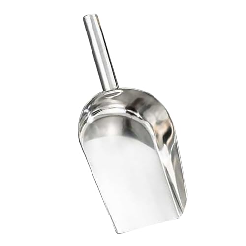 FIXOSHEE Eisschaufel aus Rostfreiem Multifunktionale Küchenschaufel für Eiswürfel Süßwaren Nüsse und Mehl Großer Flacher Schneebesen für Zuhause Gastronomie und Supermarkt von FIXOSHEE