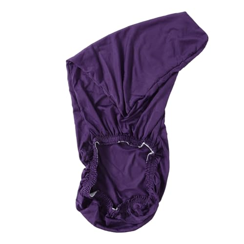 FIXOSHEE Elastischer Bürostuhlbezug mit Armlehnen Stretch Schutzhülle für Drehstuhl in Small Abnehmbar Waschbar Weicher Stoff Rückfärbebeständig Schutz für Sitz und Rücken Violett von FIXOSHEE