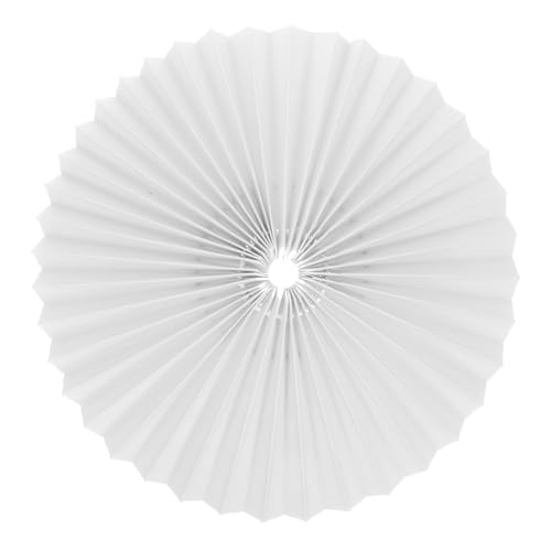 FIXOSHEE Eleganter Lampenschirm aus Weißem Plissee Baumwollstoff mit Robustem Eisenrahmen Vielseitig für Tisch Hängelampe Einfache Montage Dekorative Nachttischlampe für Schlafzimmer und FIXOSHEE Eleganter Lampenschirm aus Weißem Plissee Baumwollstoff mit Robustem Eisenrahmen Vielseitig für Tisch Hängelampe Einfache Montage Dekorative Nachttischlampe für Schlafzimmer und von FIXOSHEE