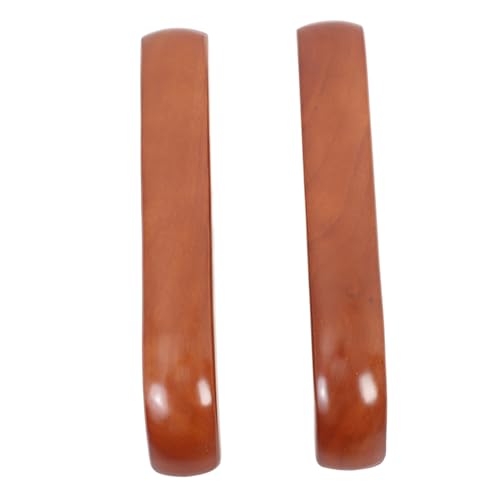 FIXOSHEE Ersatz Armlehnenpolster aus Massivem Holz Bürostuhl Armlehnen Pads für Schreibtischstuhl Ergonomische Armkissen Strapazierfähige Stuhl Armauflagen Passend für Büro und Drehstühle von FIXOSHEE