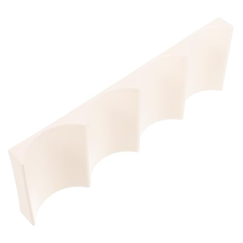 FIXOSHEE Europäisches Stapelbares Kunststoff Weinregal für Flaschen rutschfeste Display Matte Organizer für Küchenarbeitsplatte Vorratsraum und Kühlschrank Weiß von FIXOSHEE