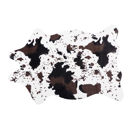 FIXOSHEE Faux Cowhide Teppich mit Rutsch Beschichtung Plain Weave Wohnzimmerteppich Waschbar Modisches Kuhfell Motiv Dekorativ und rutschfest für Zuhause und Gästezimmer FIXOSHEE Faux Cowhide Teppich mit Rutsch Beschichtung Plain Weave Wohnzimmerteppich Waschbar Modisches Kuhfell Motiv Dekorativ und rutschfest für Zuhause und Gästezimmer von FIXOSHEE