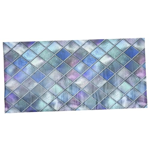 FIXOSHEE Fensterfolie Sichtschutzfolie Statisch Haftend PVC Buntglas Dekorfolie Uv-Schutz Blickdicht für Wohnräume Badezimmer Fenster von FIXOSHEE