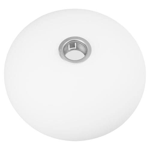 FIXOSHEE Glas Lampenschirm Ersatz Flach Ovaler Kugel Lampenschirm mit Schraubgewinde für Pendel Wandlampen Warmes Licht Elegantes Design für Schlafzimmer Wohnzimmer Deckenleuchte von FIXOSHEE