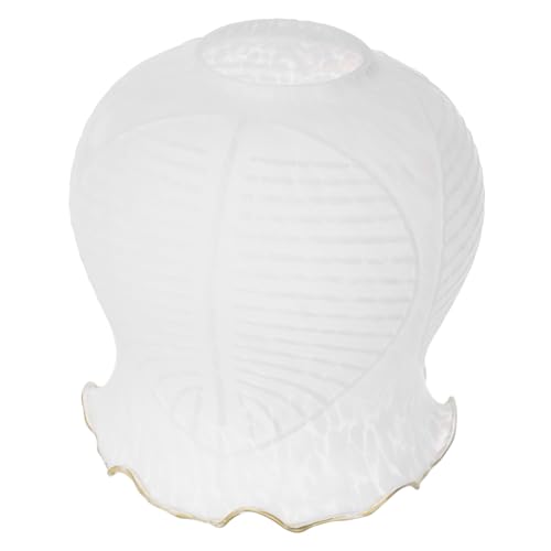 FIXOSHEE Glas Lampenschirm Opak Wandlampe Ersatzglas Praktische Lampenabdeckung Dekorativ Schlafzimmer Wohnzimmer Vielseitig Verwendbar Langlebig von FIXOSHEE