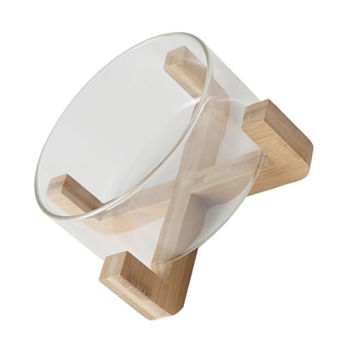 FIXOSHEE Glas Salat Schüssel Hitzebeständig Transparent mit Holzsockel Multifunktionale Glasschale für Obst Dessert Servieren und Dekoration für Küche und Party FIXOSHEE Glas Salat Schüssel Hitzebeständig Transparent mit Holzsockel Multifunktionale Glasschale für Obst Dessert Servieren und Dekoration für Küche und Party von FIXOSHEE
