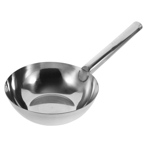 FIXOSHEE Große Suppenkelle aus Dickem Edelstahl mit Langem Griff Rostfrei Verschleißfest Stabilem Flachem Boden zum Servieren von Suppe und Soßen in Küche und Gastronomie von FIXOSHEE