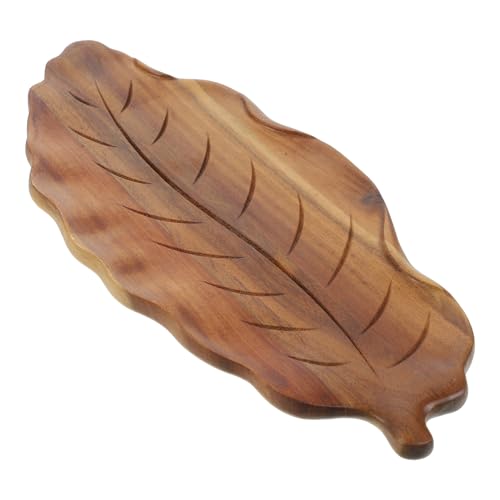 FIXOSHEE Großes Holztablett in Blattform aus Robustem Akazienholz Vielseitiges Servierbrett für Snacks Brot Obst und Kuchen Natürliche Servierplatte für Tee und Party Dekoratives FIXOSHEE Großes Holztablett in Blattform aus Robustem Akazienholz Vielseitiges Servierbrett für Snacks Brot Obst und Kuchen Natürliche Servierplatte für Tee und Party Dekoratives von FIXOSHEE