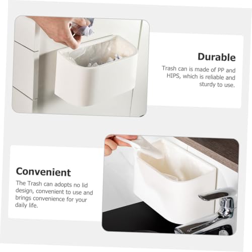 FIXOSHEE Hängender Küchenmülleimer ohne Deckel aus Hips und PP Wandmontierbarer Abfallbehälter für Bad und Schlafzimmer Praktische Mülltonne für Flaschen Obst Platzsparend und Robust FIXOSHEE Hängender Küchenmülleimer ohne Deckel aus Hips und PP Wandmontierbarer Abfallbehälter für Bad und Schlafzimmer Praktische Mülltonne für Flaschen Obst Platzsparend und Robust von FIXOSHEE