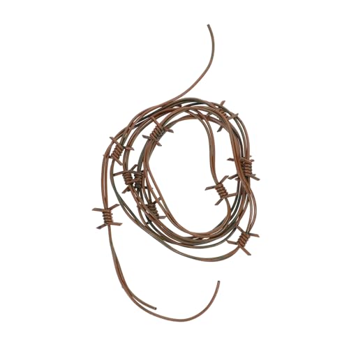 FIXOSHEE Halloween Deko Stacheldraht Kunststoff Reusable Gruselige Partydekoration Barbed Wire Prop für Halloween Party und Spukhaus Western Stil FIXOSHEE Halloween Deko Stacheldraht Kunststoff Reusable Gruselige Partydekoration Barbed Wire Prop für Halloween Party und Spukhaus Western Stil von FIXOSHEE