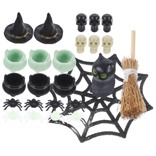 FIXOSHEE Halloween Miniatur Figuren Teilig DIY Puppenhaus Dekoration mit Hexen Totenköpfen und Party Charms Handgefertigte Gruselige Halloween Tischdeko für Zuhause und Festlichkeiten FIXOSHEE Halloween Miniatur Figuren Teilig DIY Puppenhaus Dekoration mit Hexen Totenköpfen und Party Charms Handgefertigte Gruselige Halloween Tischdeko für Zuhause und Festlichkeiten von FIXOSHEE