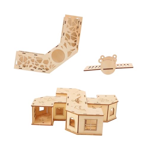 FIXOSHEE Hamster Holzspielzeug Teiligem Tunnel Labyrinth und Wippe Abnehmbar Natürlicher Kletterspaß für Kleine Haustiere Fördert Bewegung und Beschäftigung Sicher und Platzsparend FIXOSHEE Hamster Holzspielzeug Teiligem Tunnel Labyrinth und Wippe Abnehmbar Natürlicher Kletterspaß für Kleine Haustiere Fördert Bewegung und Beschäftigung Sicher und Platzsparend von FIXOSHEE