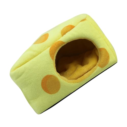 FIXOSHEE Hamster Plüsch Höhle Weiches Warmes Kleintierbett Windschutz für Meerschweinchen Kaninchen Igel Nagetier Versteck Schlafplatz Zubehör von FIXOSHEE
