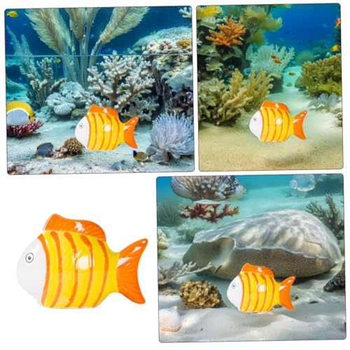 FIXOSHEE Handgefertigte Gestreifte Keramik Schwimmende Fischfiguren Realistische Langlebige Aquarium Gartendekoration für Teich Fischbecken und Gartenlandschaft Schwimmende Keramikfische FIXOSHEE Handgefertigte Gestreifte Keramik Schwimmende Fischfiguren Realistische Langlebige Aquarium Gartendekoration für Teich Fischbecken und Gartenlandschaft Schwimmende Keramikfische von FIXOSHEE