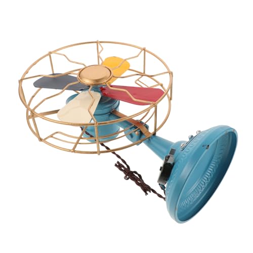 FIXOSHEE Handgefertigtes Vintage Fan Modell aus Robustem Dekoratives Retro Tischventilator Ornament für Langlebige Antike Schreibtischdeko Stilvolle Fan Geformte Dekoration FIXOSHEE Handgefertigtes Vintage Fan Modell aus Robustem Dekoratives Retro Tischventilator Ornament für Langlebige Antike Schreibtischdeko Stilvolle Fan Geformte Dekoration von FIXOSHEE