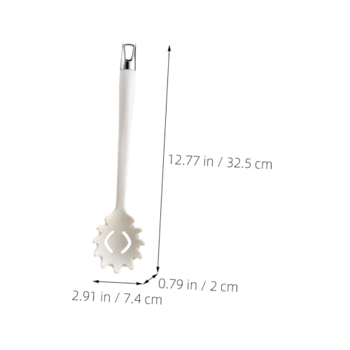 FIXOSHEE Hitzebeständiger Silikon Spaghettilöffel mit Hohlem Design Praktischer Pasta Server für Einfache Nudelportionierung für Küche und Restaurant Bpa frei von FIXOSHEE