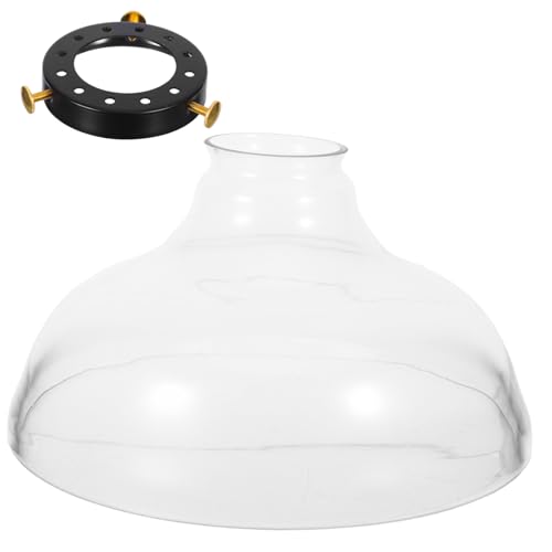 FIXOSHEE Hochtemperaturbeständiger Lampenschirm Aus Glas Deckenleuchtenabdeckung Ersatzlampenschirme Hängelampenschirm Klarglasschirm Glaslampenschirm Wandlampenschirme Transparent von FIXOSHEE