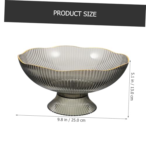 FIXOSHEE Hochwertiges Fußgestell Obst und Snacktablett Multifunktionaler Aufbewahrungsteller für Wohnzimmer Leichtes Portables Design Stilvolle Dekoration für Zuhause und Geschenke von FIXOSHEE