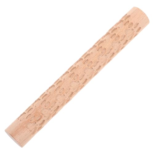 FIXOSHEE Hölzerne Rollstiftform Töpferstempel Modellieren Prägung Keramik Herstellung Werkzeug Lehmtexturwalze dekorative Rolle dekorative Tonwalze dekorative Tontexturwalze -Walze Holz von FIXOSHEE
