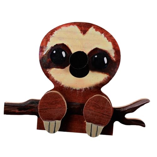 FIXOSHEE Holz Brillenhalter Tierform Kreatives Tierisch Dekoratives Eyewear Support für Zuhause Tisch Aufbewahrungsschale Niedliche Cartoon Holzfigur Brillenständer von FIXOSHEE