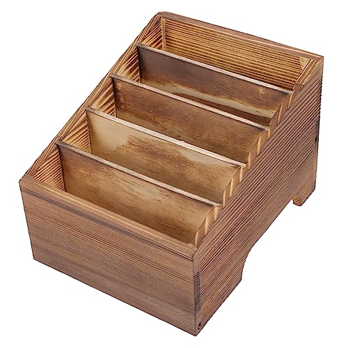 FIXOSHEE Holz Handy Organizer Mobiltelefon Aufbewahrungsbox Multifunktional Desktop Ordnungssystem für Büro Zuhause Schlafzimmer von FIXOSHEE