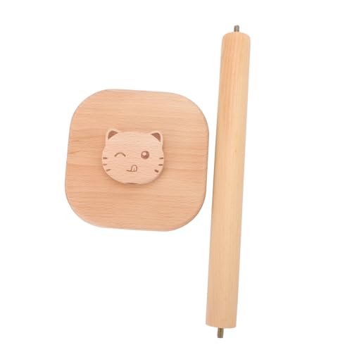 FIXOSHEE Holz Papierhandtuchhalter mit Niedlichem Katzenkopf Praktischer Toilettenpapierständer für Bad und Küche Platzsparende Aufbewahrung Stabile Holzqualität Einfach Zugänglich und von FIXOSHEE