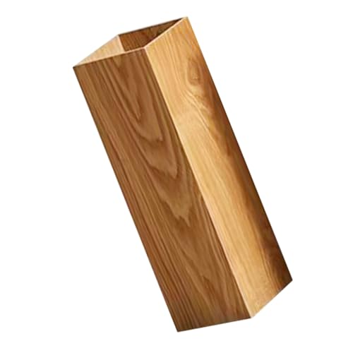 FIXOSHEE Holz Schirmständer Stabiles Design Regenschirmhalter für Flur Eingangsbereich Multifunktionaler Aufbewahrungseimer Vintage Stil Geeignet für Zuhause und Hotel von FIXOSHEE