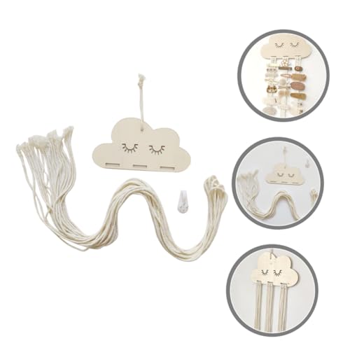 FIXOSHEE Holz Wolken Wanddeko aus Hochwertigem Naturholz mit Robustem Seil Rustikales DIY Hängeschild für Wohnzimmer Schlafzimmer Modernes Skandinavisches Deko Ornament Langlebige von FIXOSHEE