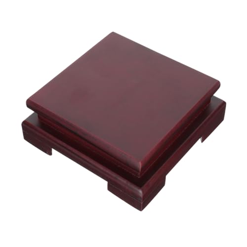 FIXOSHEE Holzständer Quadratisch Stabil Rustikal Pflanzenständer Blumentopf Deko für Bonsai Vase Figur Holzpodest für Zuhause Wohnzimmer von FIXOSHEE