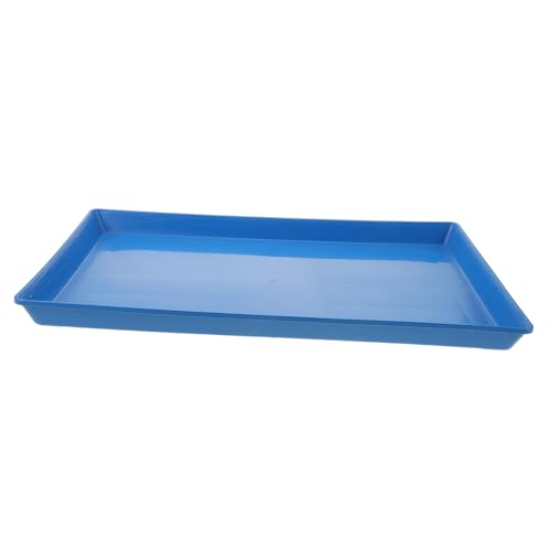 FIXOSHEE Hundekäfig Kunststoff Auffangschale Auslaufsicher Extra Dickes Haustier Toiletten Tablett Wiederverwendbar Glatt Verschleißfest Geeignet für Hunde Katzen Kaninchen Blau von FIXOSHEE