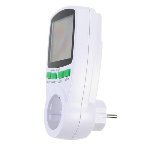 FIXOSHEE Intelligente Steckdose mit Leistungs und Strommessfunktion Kompakter Plug in Power mit Großem LCD Display Geeignet für Acv Energieverbrauchsanalyse und Kostenberechnung und FIXOSHEE Intelligente Steckdose mit Leistungs und Strommessfunktion Kompakter Plug in Power mit Großem LCD Display Geeignet für Acv Energieverbrauchsanalyse und Kostenberechnung und von FIXOSHEE