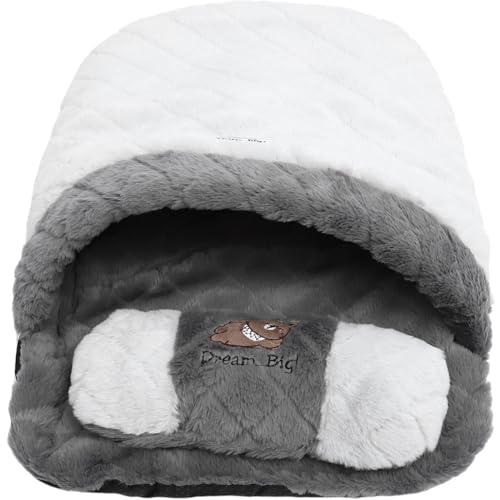FIXOSHEE Katzenbett Schlafsack Warm Halboffen Verdicktes Kätzchen Nest Haustier Schlafsack Weiches Kuschelbett für Katzen Herbst Winter FIXOSHEE Katzenbett Schlafsack Warm Halboffen Verdicktes Kätzchen Nest Haustier Schlafsack Weiches Kuschelbett für Katzen Herbst Winter von FIXOSHEE