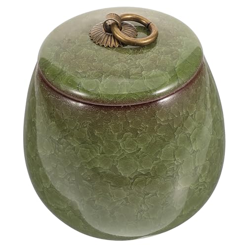 FIXOSHEE Keramik Haustierurne für Asche Cremationsurne für Kleine Hunde und Katzen Stilvolles Andenken Hellgrün Geeignet zur Aufbewahrung von Erinnerungen und Ascheresten von FIXOSHEE