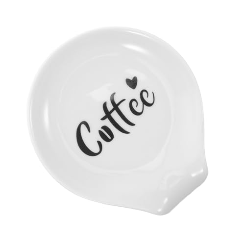 FIXOSHEE Keramik Kaffeelöffelhalter Mini Löffelablage für Stäbchen und Teelöffel Robustes Leicht zu Reinigendes Zubehör für Kaffee Espressobar für Zuhause von FIXOSHEE