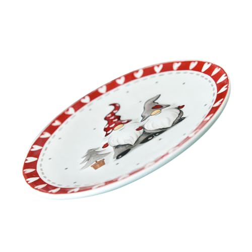 FIXOSHEE Keramik Obstteller Rundes Weihnachts Serviertablett Vielseitiger Snack und Dessertteller Bruchsicher für Zuhause Büro Party FIXOSHEE Keramik Obstteller Rundes Weihnachts Serviertablett Vielseitiger Snack und Dessertteller Bruchsicher für Zuhause Büro Party von FIXOSHEE