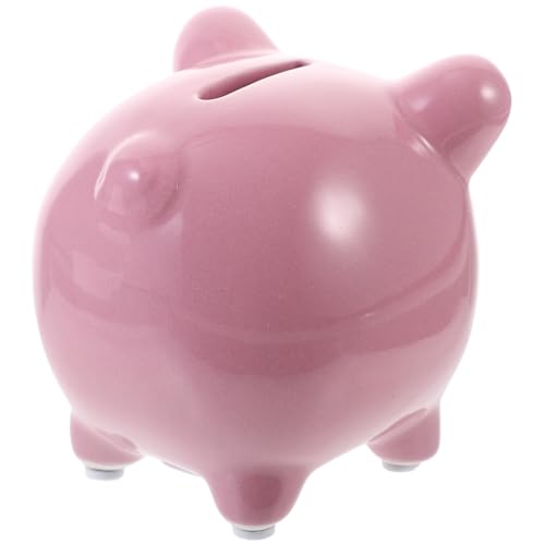 FIXOSHEE Keramik Sparschwein Mini Piggy Bank Rosa Süßes Sparschwein Geldspender Für Erwachsene Als Geschenk Und Dekoration FIXOSHEE Keramik Sparschwein Mini Piggy Bank Rosa Süßes Sparschwein Geldspender Für Erwachsene Als Geschenk Und Dekoration von FIXOSHEE