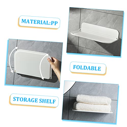 FIXOSHEE Klappbares Wandregal für Badezimmer Platzsparendes Wandmontiertes Ablageboard mit Hoher Tragfähigkeit Modernes Design für Handtücher Seifen und Kleine Gegenstände Rostfrei FIXOSHEE Klappbares Wandregal für Badezimmer Platzsparendes Wandmontiertes Ablageboard mit Hoher Tragfähigkeit Modernes Design für Handtücher Seifen und Kleine Gegenstände Rostfrei von FIXOSHEE