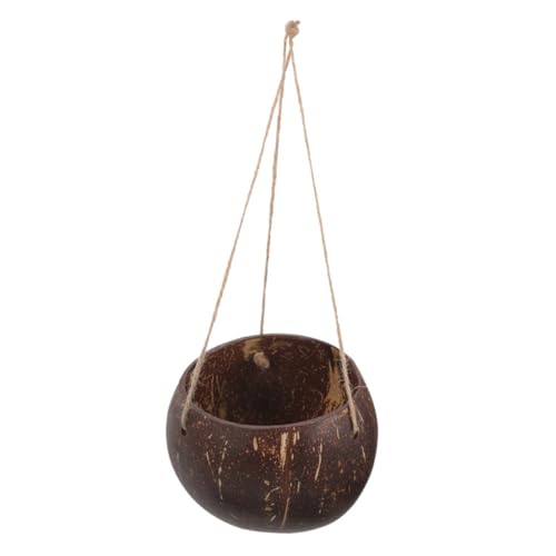 FIXOSHEE Kokosnussschale Hängende Blumentopf Orchideen-pflanzgefäß Zum Aufhängen Hängepflanzenhalter Drinnen Geflochtener Pflanzgefäßhalter Pflanze Hängende Korb Hängender Blumentopf Braun FIXOSHEE Kokosnussschale Hängende Blumentopf Orchideen-pflanzgefäß Zum Aufhängen Hängepflanzenhalter Drinnen Geflochtener Pflanzgefäßhalter Pflanze Hängende Korb Hängender Blumentopf Braun von FIXOSHEE