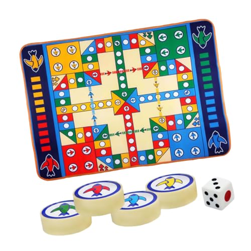 FIXOSHEE Krabbeldecke Flying Chess Spielmatte mit Würfel und Figuren Eltern Junge Mädchen Spielteppich für Party und Reise Lernspiel zur Hand SEH Koordination rutschfest Teilig Zufälliges FIXOSHEE Krabbeldecke Flying Chess Spielmatte mit Würfel und Figuren Eltern Junge Mädchen Spielteppich für Party und Reise Lernspiel zur Hand SEH Koordination rutschfest Teilig Zufälliges von FIXOSHEE