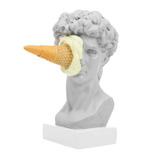 FIXOSHEE Kreative David Statue Skulptur aus Harz Eiscreme Design Ansprechende Wohnraumdekoration für Wohnzimmer Büro und Festliche Anlässe Feine Handwerkskunst Stilvolle Tischdekoration FIXOSHEE Kreative David Statue Skulptur aus Harz Eiscreme Design Ansprechende Wohnraumdekoration für Wohnzimmer Büro und Festliche Anlässe Feine Handwerkskunst Stilvolle Tischdekoration von FIXOSHEE